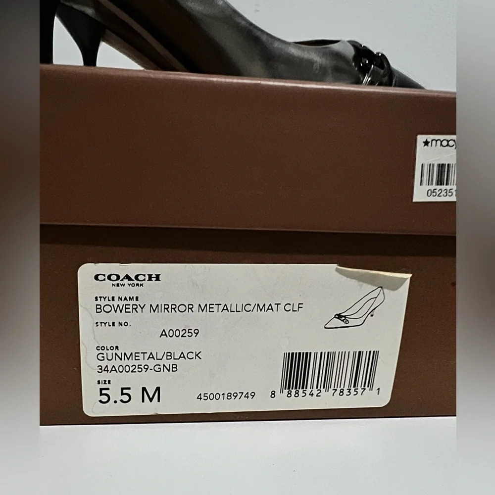 Coach Metallic Leather Sandal Size 5.5 - Picture 15 of 15